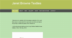 Desktop Screenshot of janetbrownetextiles.com